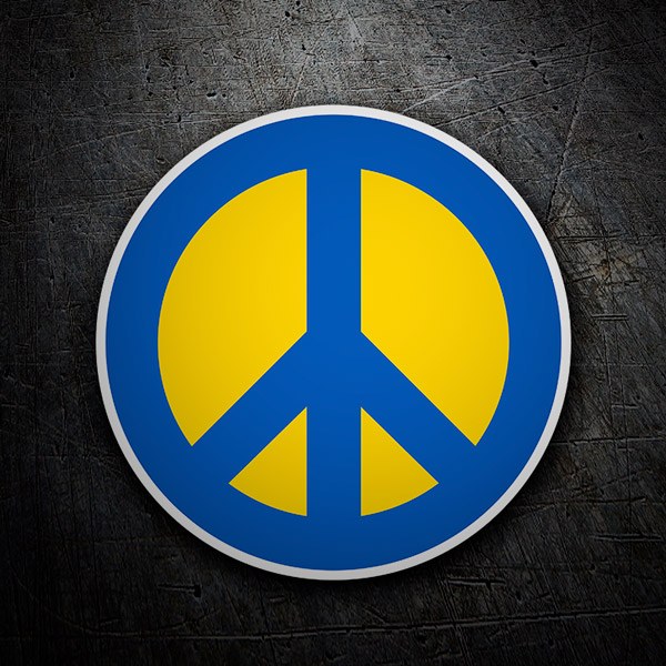Pegatinas: Ucrania Símbolo de la Paz 1