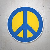 Pegatinas: Ucrania Símbolo de la Paz 3