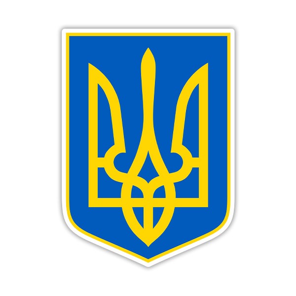 Pegatinas: Escudo de Ucrania