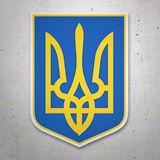 Pegatinas: Escudo de Ucrania 3