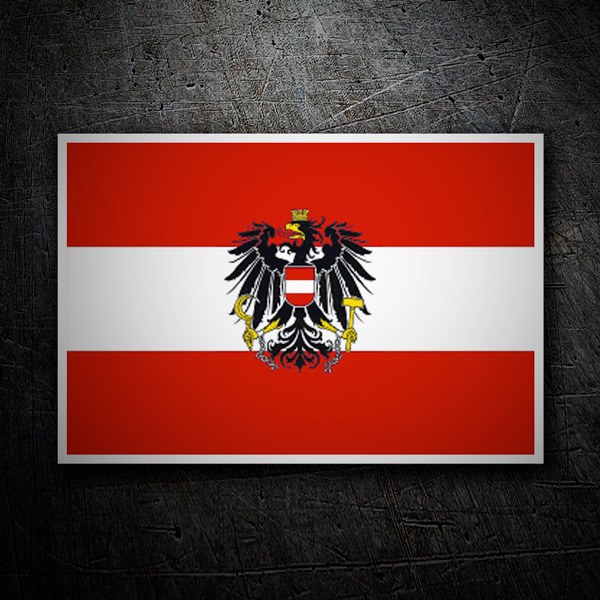 Pegatinas: Bandera Austria 1