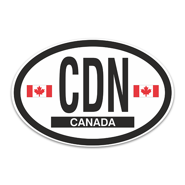 Pegatinas: Óvalo Canada CDN 0