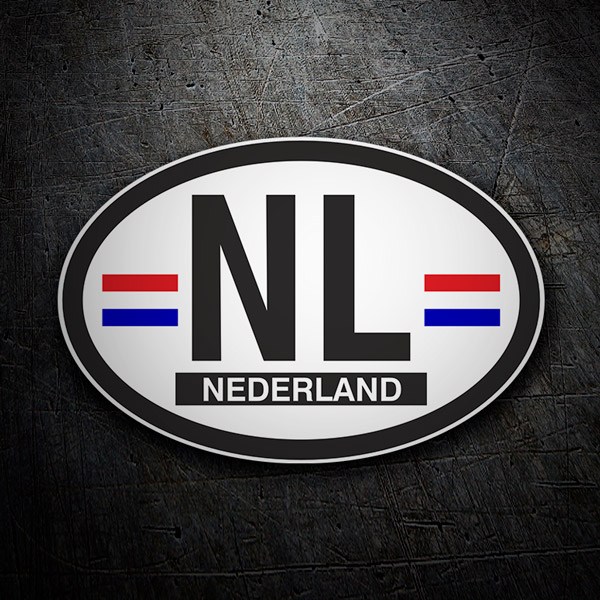 Pegatinas: Óvalo Nederland (Holanda) NL 1