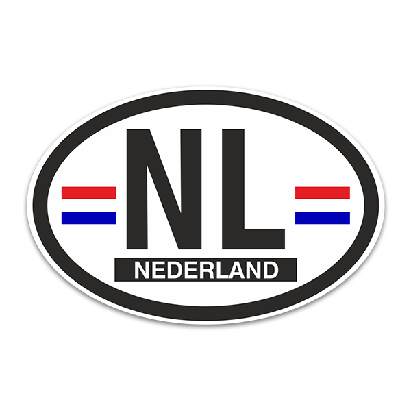 Pegatinas: Óvalo Nederland (Holanda) NL 0