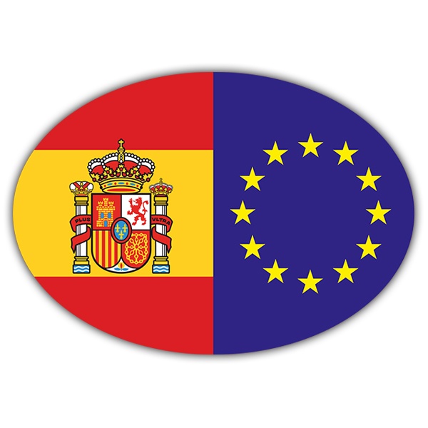 Pegatinas: Bandera Europa España