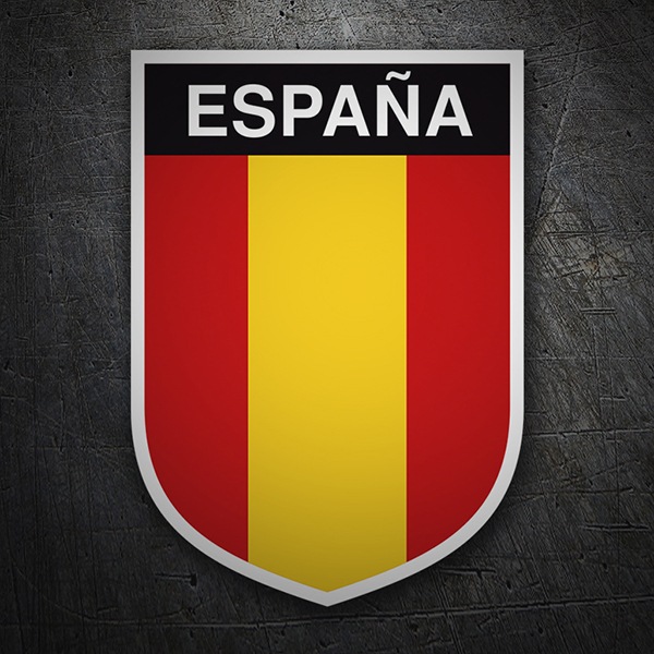 Pegatinas: Bandera España vertical 1
