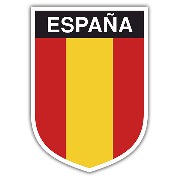 Pegatinas: Bandera España vertical 0