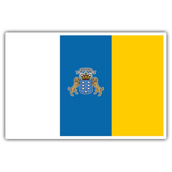 Pegatinas: Bandera Islas Canarias