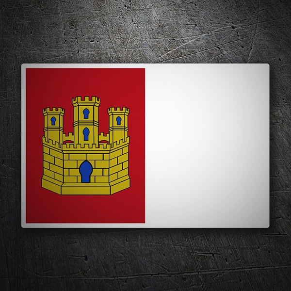 Pegatinas: Bandera Castilla La Mancha 1