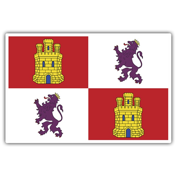 Pegatinas: bandera Castilla León