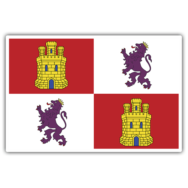 Pegatinas: bandera Castilla León