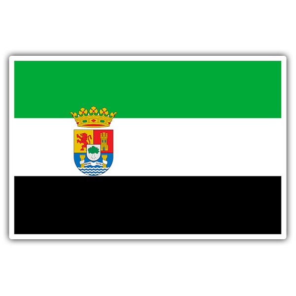 Pegatinas: Bandera Extremadura