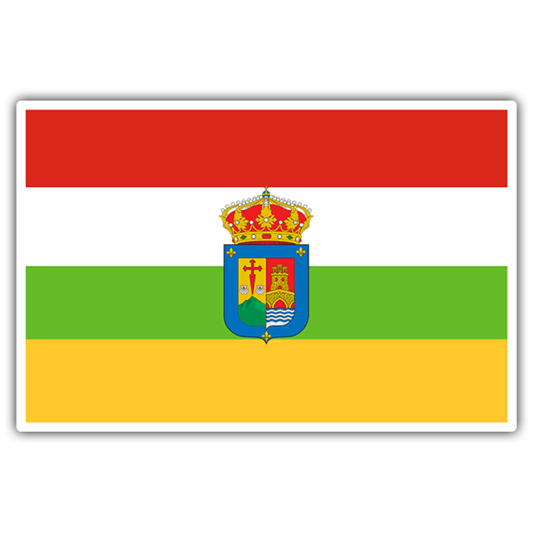 Pegatinas: Bandera La Rioja 0