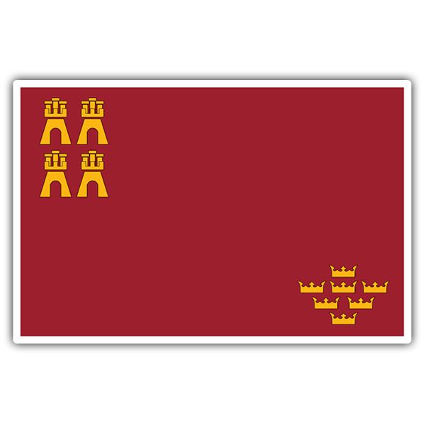 Pegatinas: Bandera Murcia
