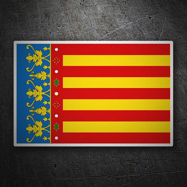 Pegatinas: Bandera Valencia