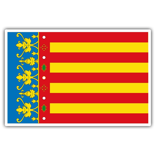 Pegatinas: Bandera Valencia