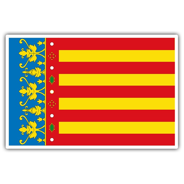 Pegatinas: Bandera Valencia