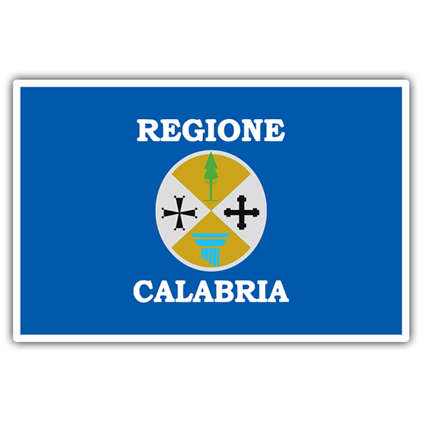 Pegatinas: Bandera Calabria 0