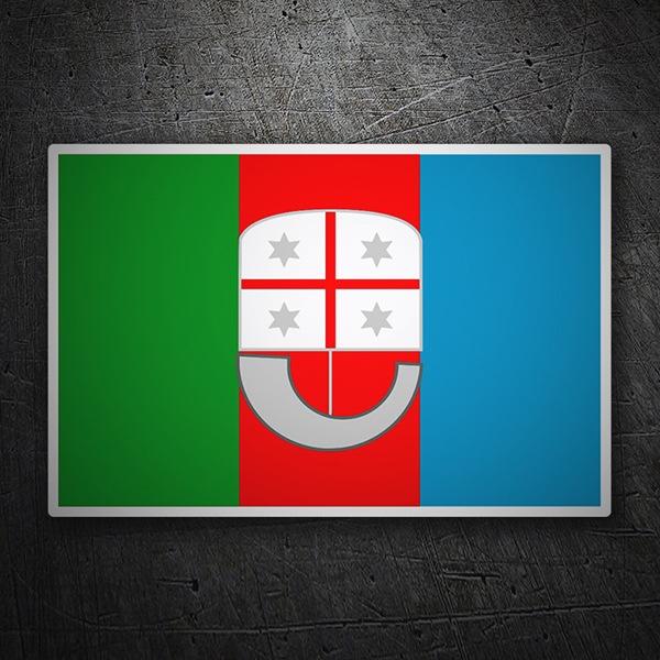 Pegatinas: Bandera Liguria