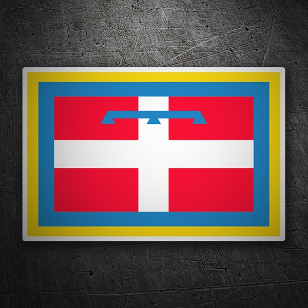 Pegatinas: Bandera Piamonte 1