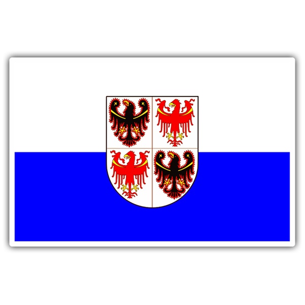 Pegatinas: Bandera Trentino-Alto Adigio