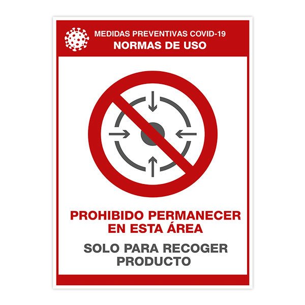 Pegatinas: Protección Covid-19 normas de uso