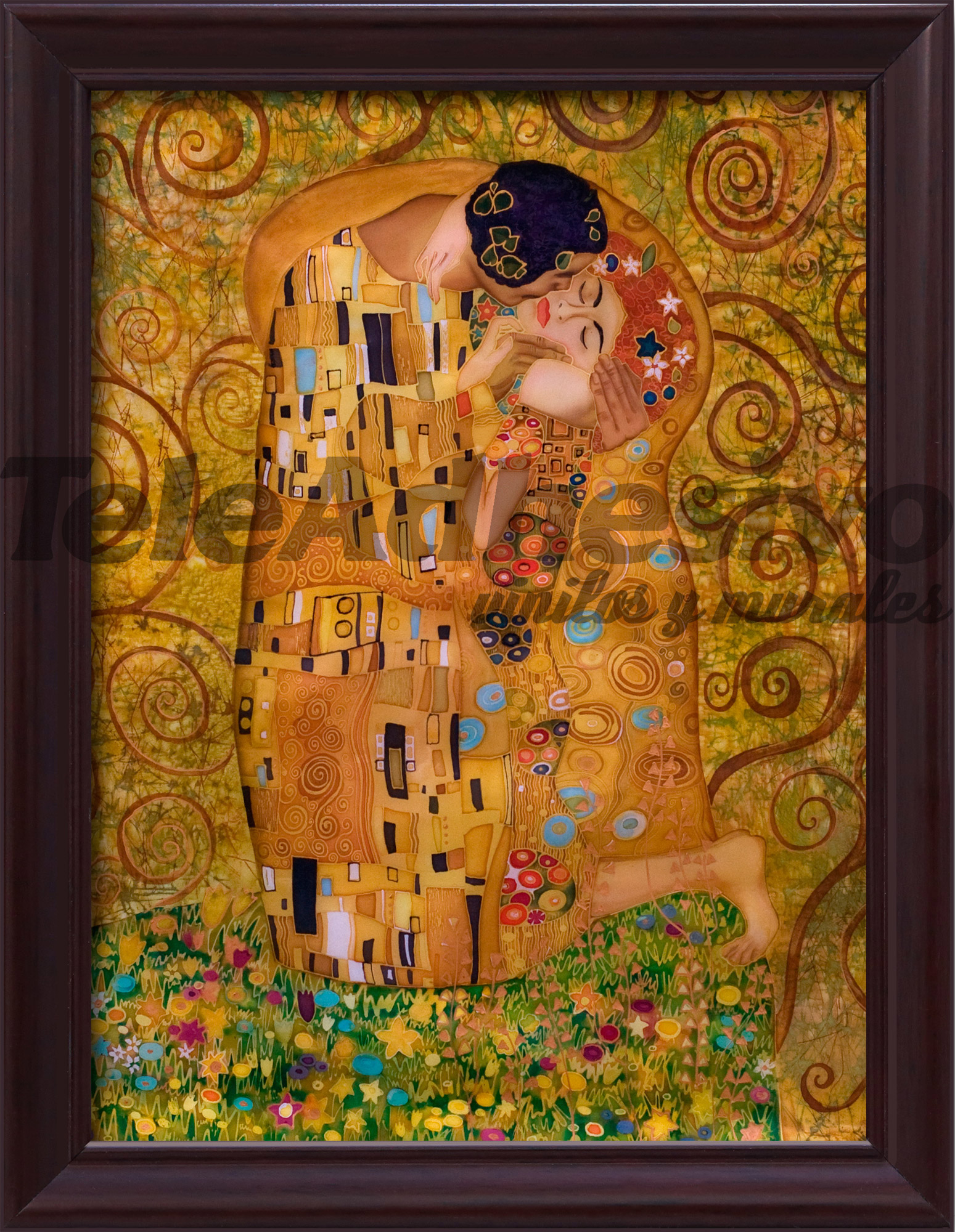 Vinilos Decorativos: Cuadro El beso de Klimt