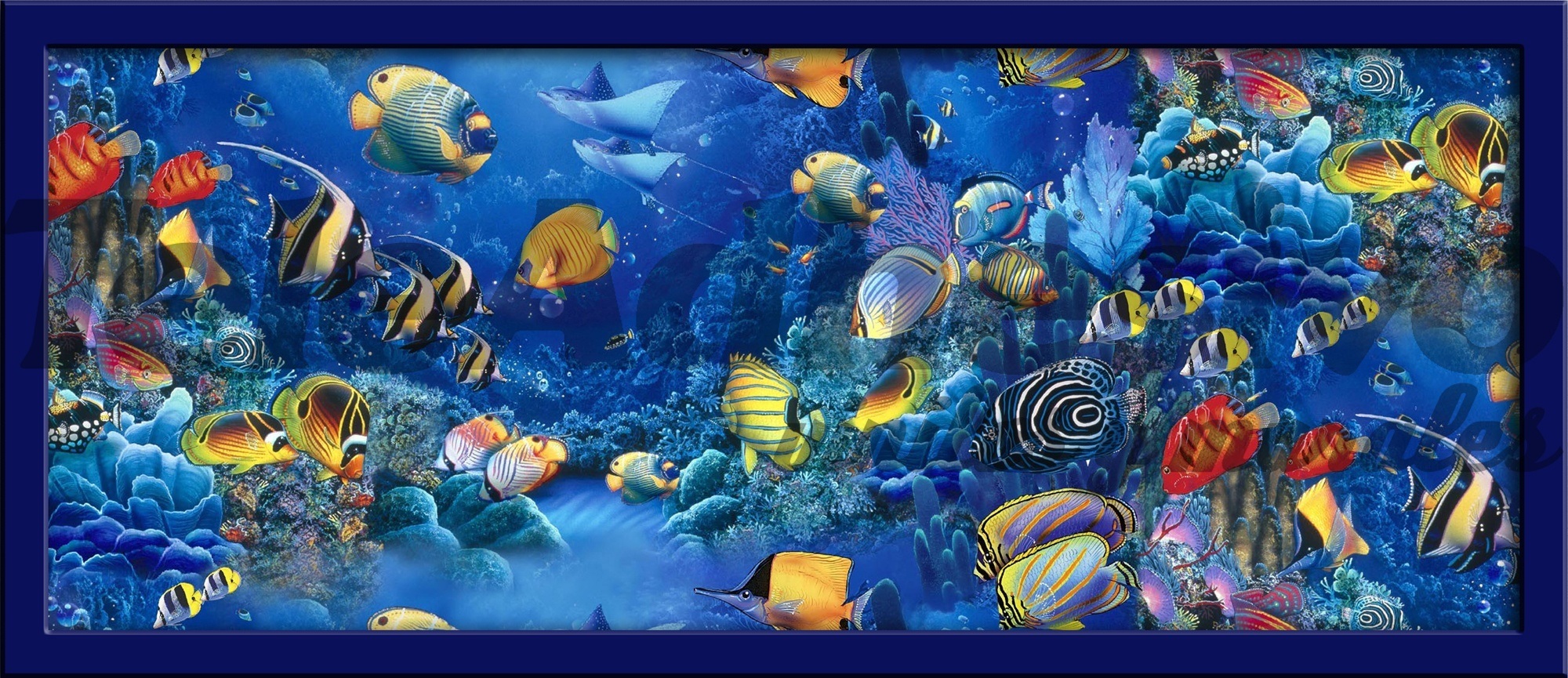 Vinilos Decorativos: Cuadro Fondo Marino
