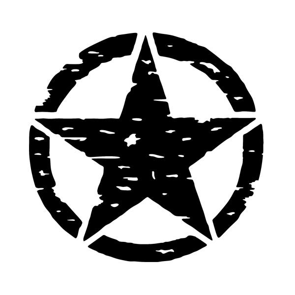 Pegatinas: US Army Star 4x4