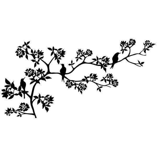 Vinilos Decorativos: Rama de un árbol en primavera