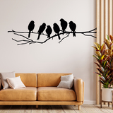 Vinilos Decorativos: 6 Pájaros sobre una rama 3