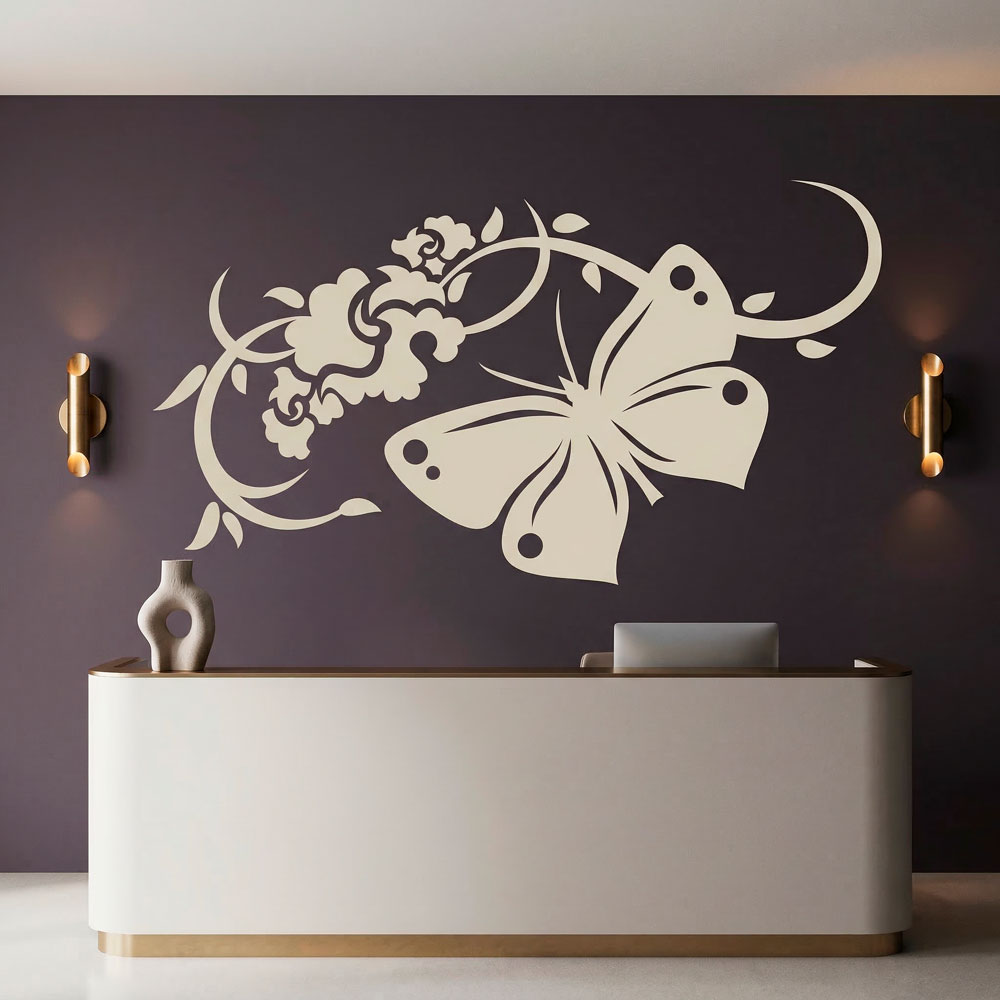 Vinilos Decorativos: Floral Gea