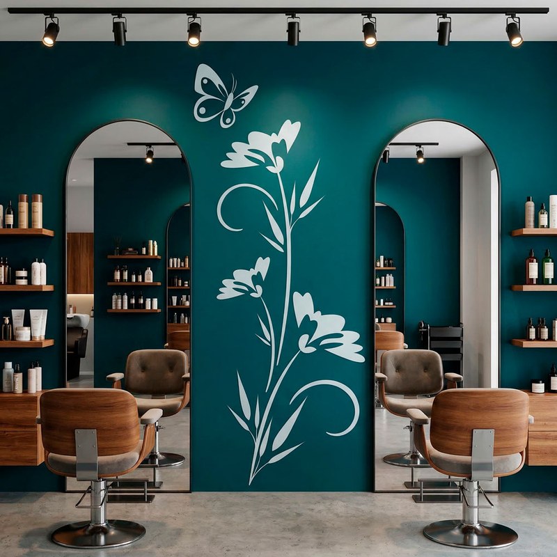 Vinilos Decorativos: Floral Hathor