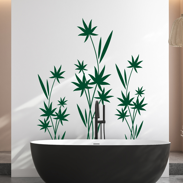 Vinilos Decorativos: Floral Cyperus