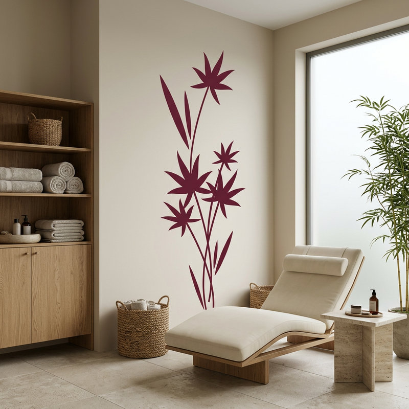 Vinilos Decorativos: Floral Cyperus