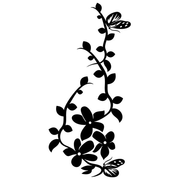 Vinilos Decorativos: Floral trepadora jazmín