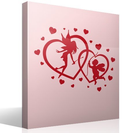 Vinilos Decorativos: Corazones Hada y Cupido