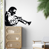 Vinilos Decorativos: Miles Davis, Trompetista Jazz 3