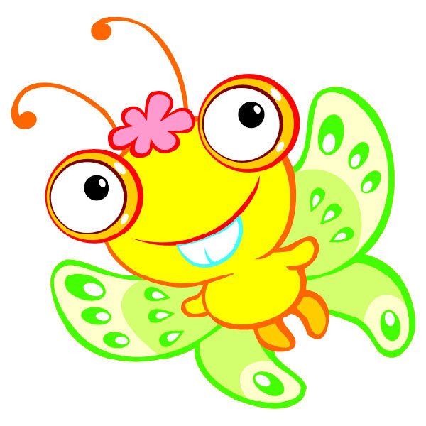 Vinilos Infantiles: 60º: Mariposa