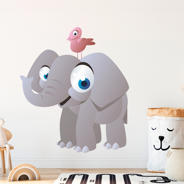 Vinilos Infantiles: Elefante feliz