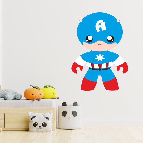 Vinilos Infantiles: Capitán América infantil 1
