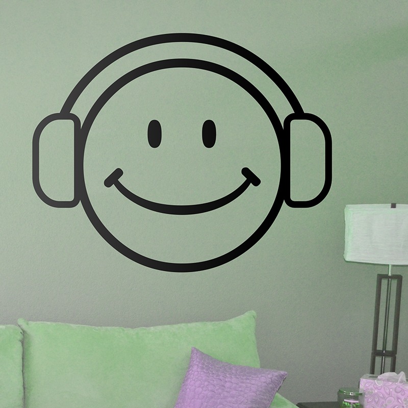 Vinilos Decorativos: Smiley music