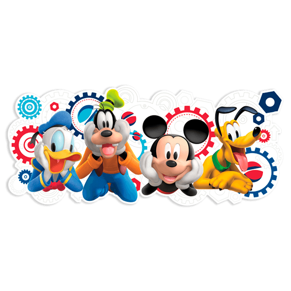 Vinilos Infantiles: La casa de Mickey Mouse y sus amigos 0