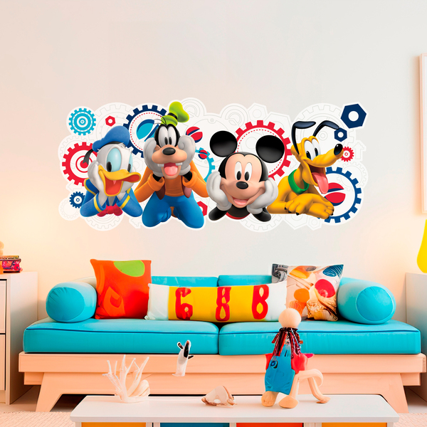 Vinilos Infantiles: La casa de Mickey Mouse y sus amigos