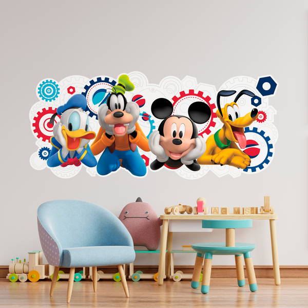 Vinilos Infantiles: La casa de Mickey Mouse y sus amigos