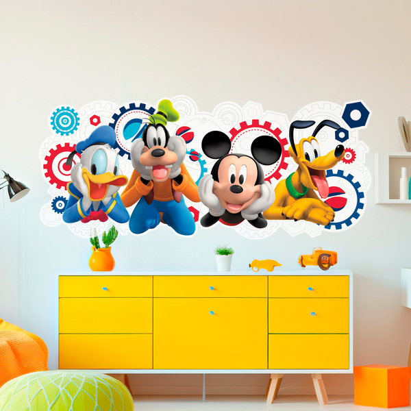 Vinilos Infantiles: La casa de Mickey Mouse y sus amigos