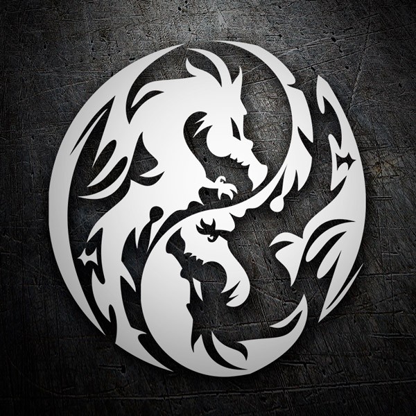 Pegatinas: Dragon Yin Yang 0