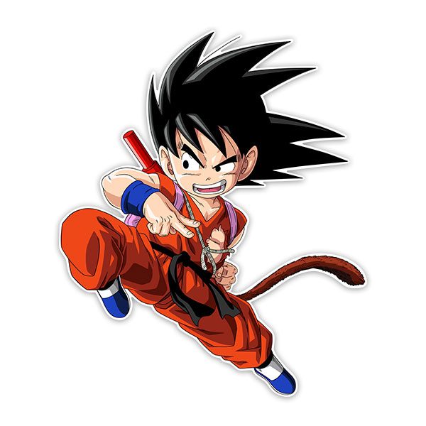 Vinilos Infantiles: Dragon Ball Son Goku Ataque