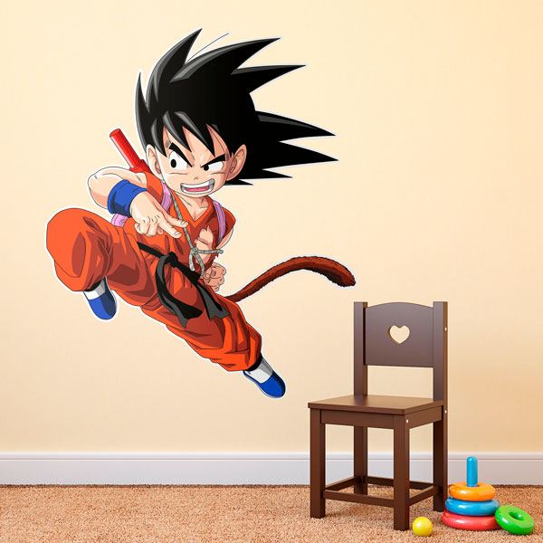 Vinilos Infantiles: Dragon Ball Son Goku Ataque