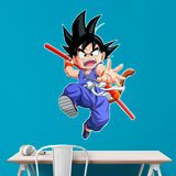 Vinilos Infantiles: Dragon Ball Son Goku y su Bastón Mágico 3